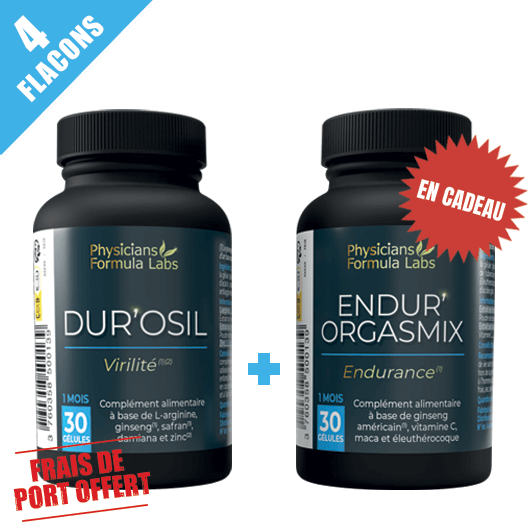 Durosil - 4 Piluliers + Endur-OrgasmiX 500 OFFERT